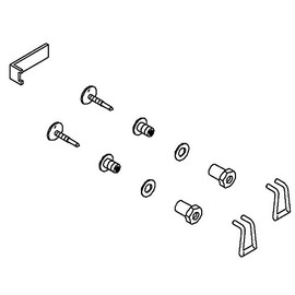 KOHLER 1000401-BC Tank Cover Locks, Bright Chrome