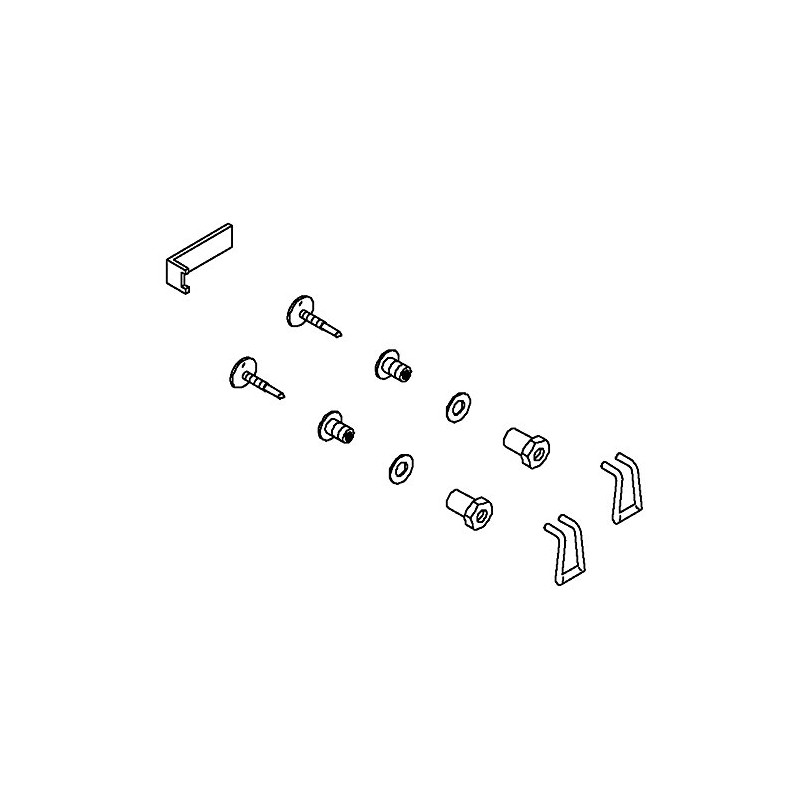 KOHLER 1000401-BC Tank Cover Locks, Bright Chrome