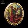Unbranded Christian St Michael Prayer Gold Challenge Coin