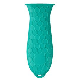 4 Pieces Silicone Hot Tool Holder Heat Resistant Potholder Cookware Handle Non Slip Rubber Pot Holders Handles Grip Covers for Cast Iron Skillet Silicone Cooking Kitchen Suits (Green)