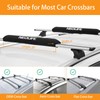 WONITAGO Soft Roof Rack Pads with Two 15 Ft Tie