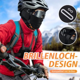 HEGCOIIE 2 PCS Winter Balaclava Ski Mask for Men & Women, Windproof Face Mask Warm Hood for Cold Weather Sking Snowboarding Bicycle Outdoor Sports…