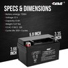 YTX7A-BS Battery 12V 6AH 105 CCA High Performance AGM SLA