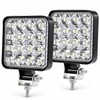 12V 48W Square LED Work Light, 6500K White Waterproof Off-Road