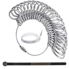 Ring Sizer UK Set, Ring Sizer Gauge UK A-Z Sizing Size Belt Gauge Measurement Finger Ring Measurement Tool UK Sizes for Women Men Jewellery Making for Women Men Jewellery Making