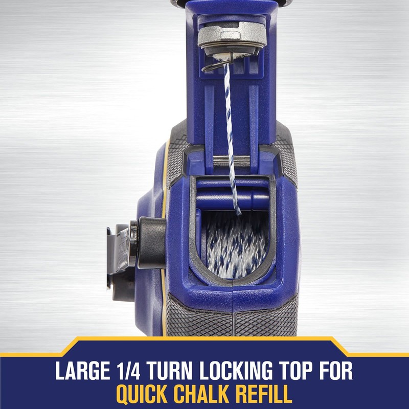 IRWIN Tools STRAIT-LINE Chalk Line, Speedline Pro Reel, Blue, 100