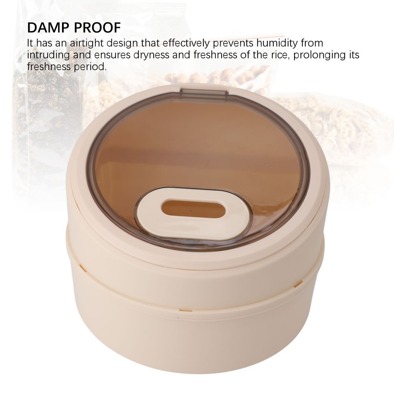 Rice Storage Container Airtight 11lb Damp Proof High Temperature Resistant