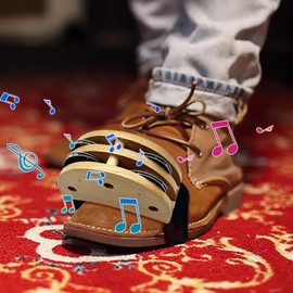 Foot Shaker,Portable Foot Tambourine Percussion | Foot Percussion Shakers with Metal Jingle Bell, Foot Drum Set, Musical Instrument for Adults