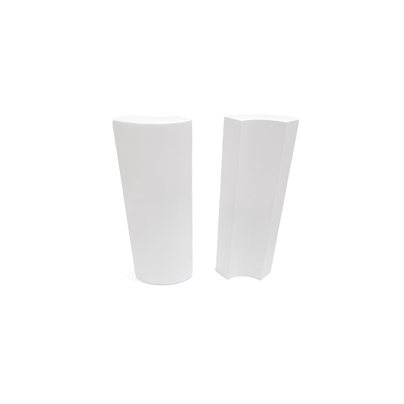 5.5" x 5/8" Rounded Outside Bullnose Corner Baseboard Molding and