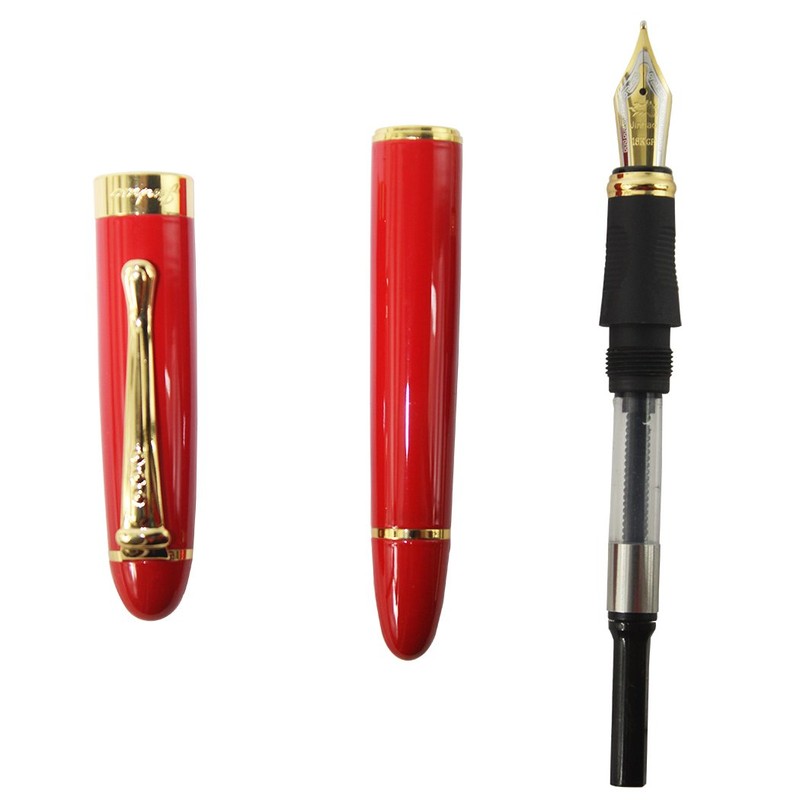 Gullor X450 Deep Blue and Gold Twist Fountain Pen rouge