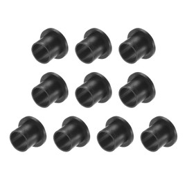 Kozelo 10pcs Nylon Flange Bushings [8.5mm Bore x 10mm OD x 10mm Length] Nylon Plastic Bushings for Shaft Black