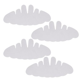 BENLIUDH 4pcs Hat Shaper Insert, Hat Sweat Liner to Keep Shape Reusable Baseball Cap Liner (White)