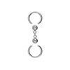 PIERCINGLINE Titanium Ball Closure Ring 1.6 mm Slave - Upper