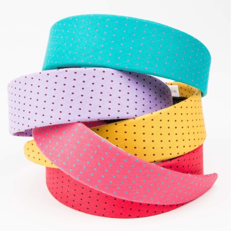 Peppercorn Kids Girls Fun Polka Dot Headband (Light Lavender) One