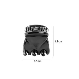 Mini Hair Clip Set 12pcs Cute Hair Accessories Simple Hair Accessories (Black)
