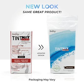 Kit de tinte Godefroy para el cabello con cobertura total de canas, negro natural, 20 aplicaciones, retoque de raíces duradero para hombres y mujeres,