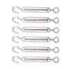 LAUQEE 6-Pcs Turnbuckle Tension Wire Rope with Eye&Hook (M6), 12-Pcs