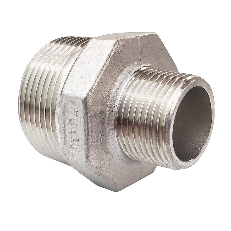 LOZOME 1-1/4" x 3/4" Male Hex Nipple Threaded Reducer Connector