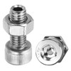 PATIKIL 2 Sets M8x20mm Hex Socket Screw Cylindrical Hollow Bolt