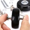 SUMNACON 4pcs 45x18mm Luggage Suitcase Replacement Wheels Rubber Castors Bearings