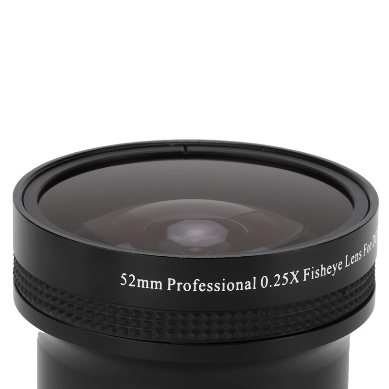 52mm 0.25x Fisheye Lens with Removable Macro Lens, for All