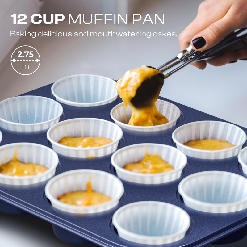 Slow Slog Baking Pans Set 8-Piece Bakeware Sets, Baking Sets