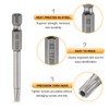 HARFINGTON 5pcs TT25 Security Torx Head Screwdriver Bit 2.56" (65mm)