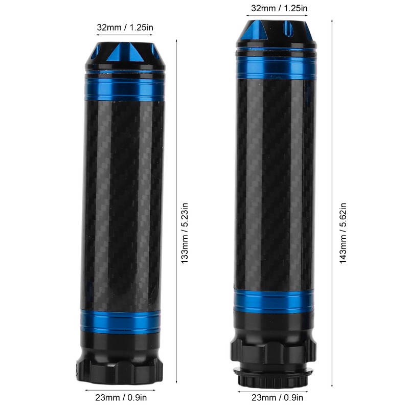 2PCS Motorcycle Handle Bar Grip Cover Carbon Fiber Corrosion Resistant