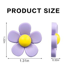 Visxcnu Pack of 16 Shoe Pendants Flower Pendant Decoration for Shoes Charms for Girls Cute Charm Accessories for DIY Shoe Decoration