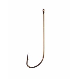Eagle Claw 2X Long Shank Offset Hook, Bronze, 1