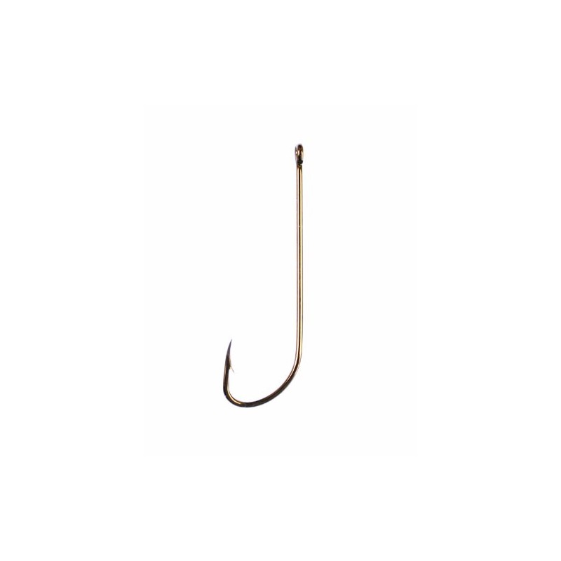 Eagle Claw 2X Long Shank Offset Hook, Bronze, 1