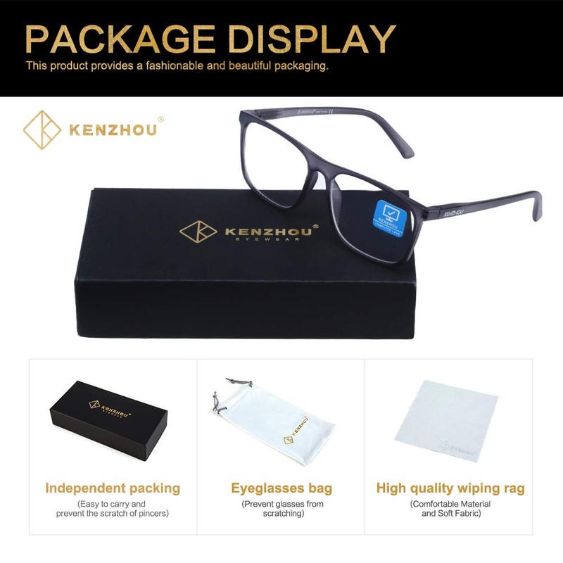 K KENZHOU Blue Light Blocking Glasses for Women Men Computer