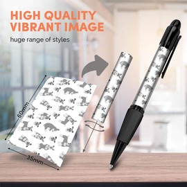 Destination Vinyl Ltd 4 x Matching Ballpoint Pens - Schnauzer Dog Pattern Puppy Fun #43493