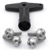 ROBUST Alloy Wheel Centre Cap Screws Bolts with Key for