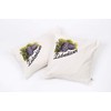 Swiss pine cushion with ticking 40 x 40 cm filled