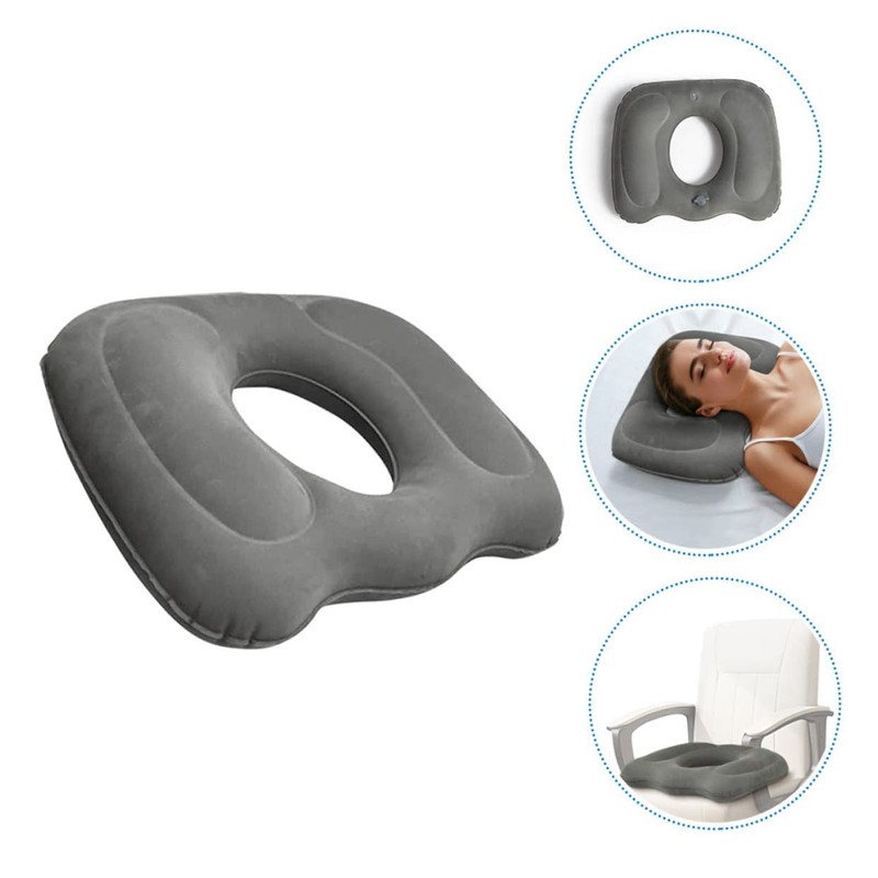 Mobestech Inflatable Lumbar Support Cushion Breathable Bedsore Pad for Elderly