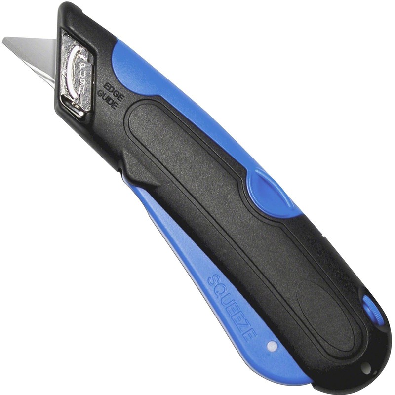 Veltec Self-Retracting Blade Safety Cutter, Left and Right Edge Guide,