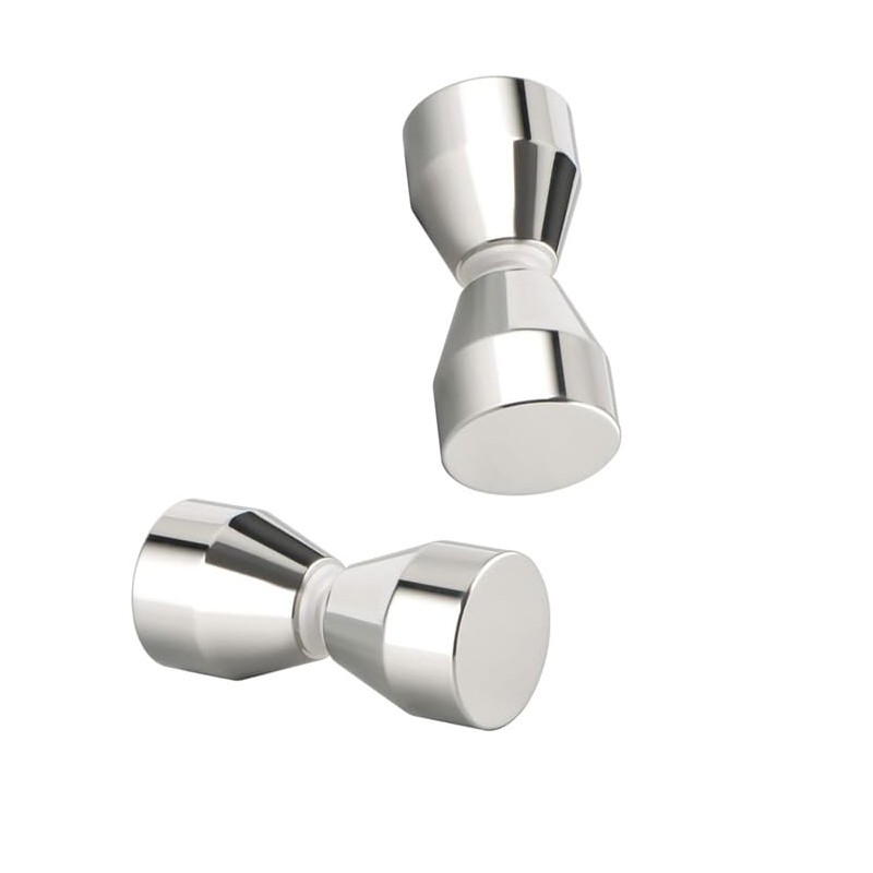 Pack of 2 Door Knobs, Shower Door Knobs, Double Knobs,