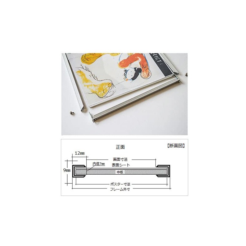 Poster Frame CR511 B2 Size 728x515mm