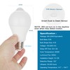 Motion Sensor Light Bulbs for Outdoor Indoor, 9W A19 Motion