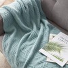 BOURINA Textured Solid Soft Sofa Throw Couch Cover Knitted Decorative