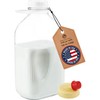 KitchenToolz Glass Milk Jug 64 oz – Half Gallon Jar