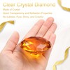 sourcing map Clear Crystal Diamond Paperweight, 60mm(2.4") Artificial Diamond Sparkling
