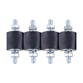 CNCYEAH 4 Pieces M8 Rubber Bearings, Rubber Buffer Anti-Vibration Male, Rubber Vibration Damper, Silent Block with Thread for Car, Boat, Compressors Coil (M8, 30 x 30)