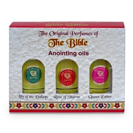 Ein Gedi Ein Gedi Anointing Oil for Prayer 3 Bottles Set 10ml/0.34oz Each Bottle - The Original Perfumes of The Bible (Lily of The Valles, Rose of Sharon and Queen Esther)