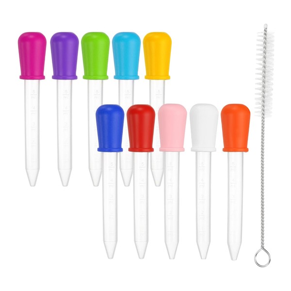 PATIKIL 10 Pack Liquid Pipettes Droppers, 5ml Silicone Liquid Dropper