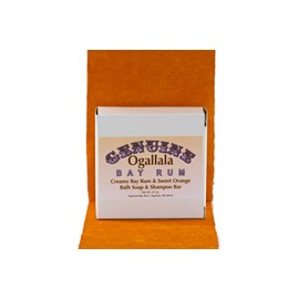 Ogallala Bay Rum Two (2) Genuine, Bay Rum & Sweet Orange Bath/Shampoo Bars(includes 2 bars)