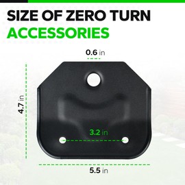 Hitch Plate Powder Black 703-12302-0637 Compatible with Cub Cadet Ultima ZT2 & ZT1 42 46 50 54 Lawn Mowers, Heavy Duty Lawn Towing Hitch Kit, Zero Turn Accessories Replacemnt