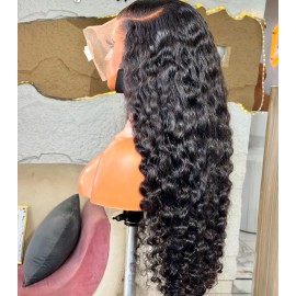 Cambodian Natural Wavy Raw Hair Double Wefts Raw Burmese Curly Hair Bundles for Black Womencolor: 1 Straight, Stretched Length: 20 Inches