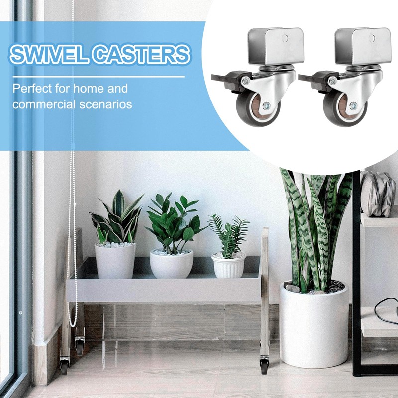 PATIKIL 1.5 Inch Caster Wheels, 4 Pcs Swivel Casters with